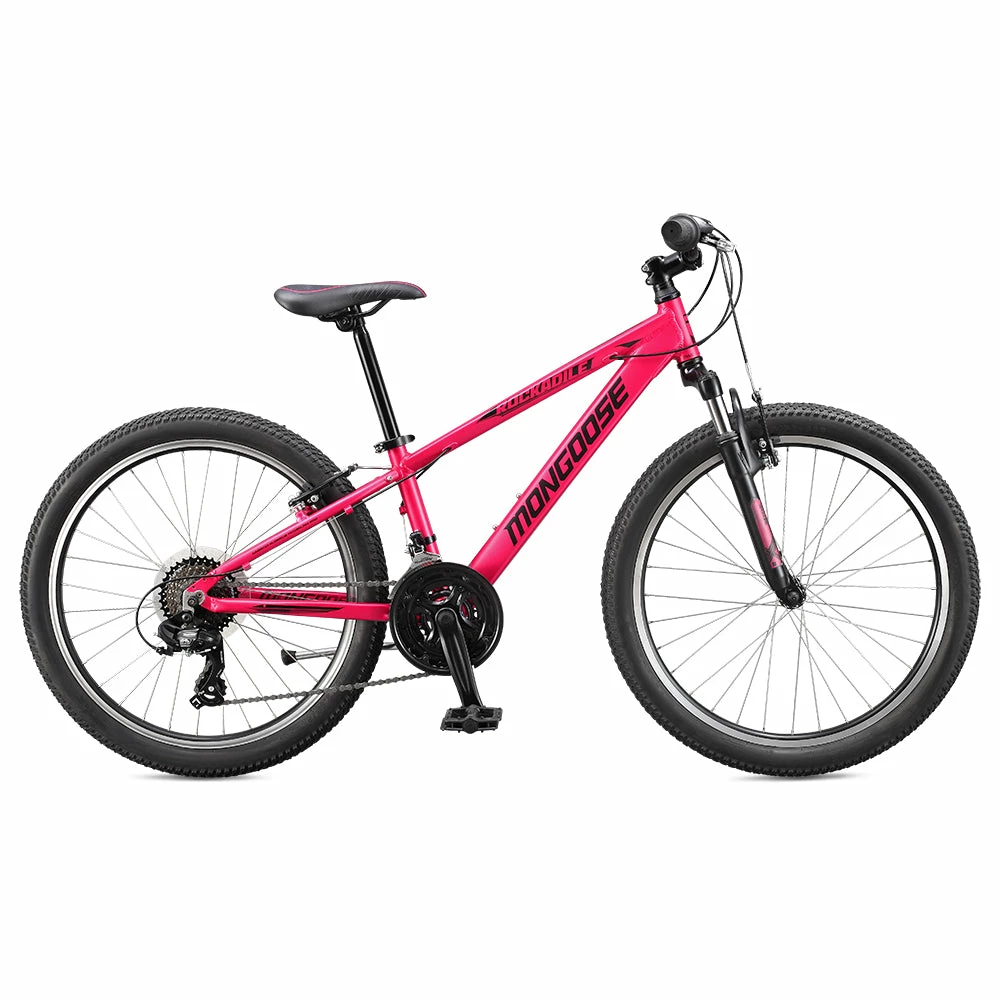 Bikes Mongoose Rockadile 24" Kids Mountain Bike Pink 1 Bikes Mongoose Rockadile 24" Kids Mountain Bike Pink