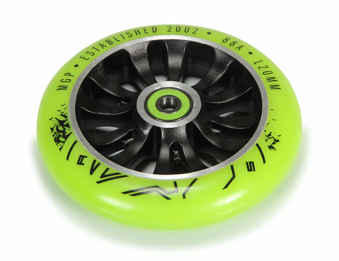 MGP Wheel 120 Vicious Green Scooters 1 MGP Wheel 120 Vicious Green Scooters