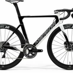 99bikes.co.nz Merida Reacto Disc 10K-E Road Race Bike Gloss Black/Pearl White