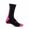 Apparel Giro HRC + Merino Wool Socks Black With Pink