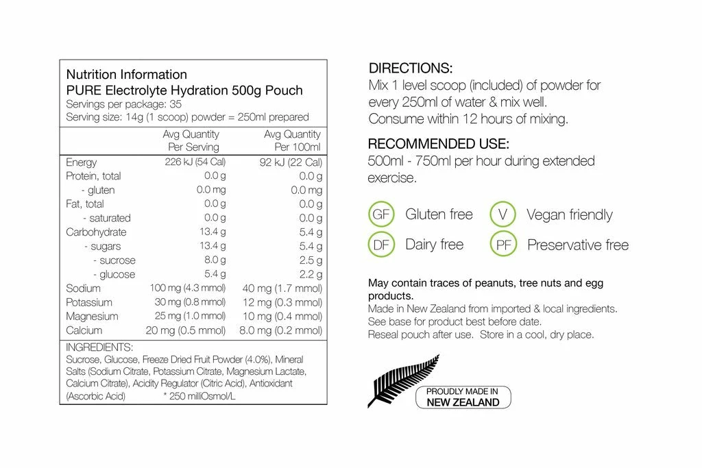 Accessories PURE Electrolyte Hydration Pouch Pineapple 500g 2 Accessories PURE Electrolyte Hydration Pouch Pineapple 500g