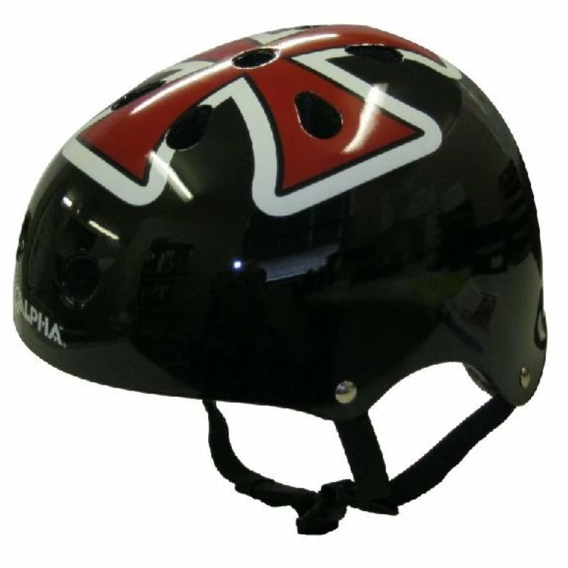 Alpha BMX Helmet Red Cross Uni Helmets 1 Alpha BMX Helmet Red Cross Uni Helmets
