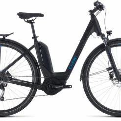 Bikes Cube Touring One 500 Easy Entry Electric Hybrid Bike Black'n'Blue (2020)