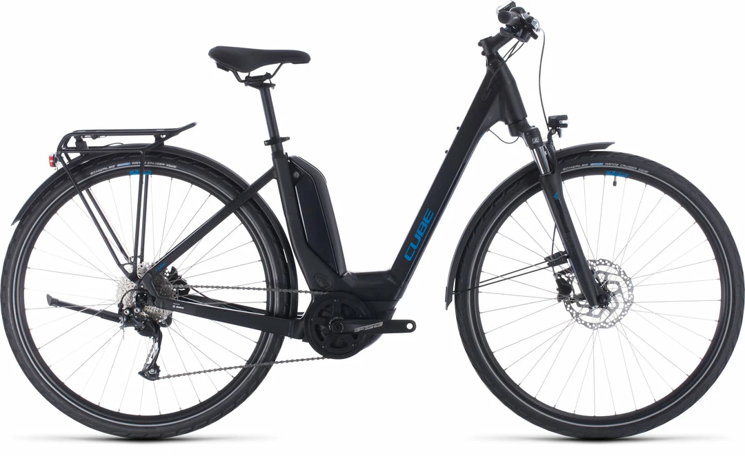 Bikes Cube Touring One 500 Easy Entry Electric Hybrid Bike Black'n'Blue (2020) 1 Bikes Cube Touring One 500 Easy Entry Electric Hybrid Bike Black'n'Blue (2020)