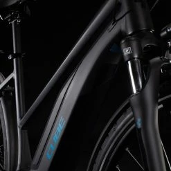Bikes Cube Touring One 500 Easy Entry Electric Hybrid Bike Black'n'Blue (2020)