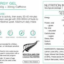 Accessories PURE Energy Gel 50g Lemon & Lime With Caffeine