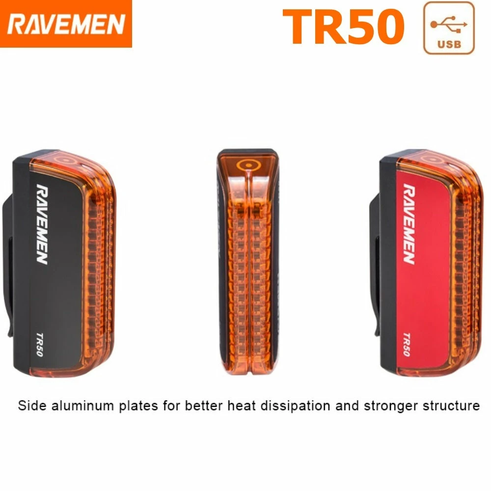 Ravemen TR50 USB Rear Light 50 Lumens 3 Ravemen TR50 USB Rear Light 50 Lumens