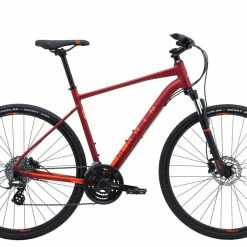 Marin San Rafael DS2 Hybrid Bike Gloss Red/Orange (2020) Bikes