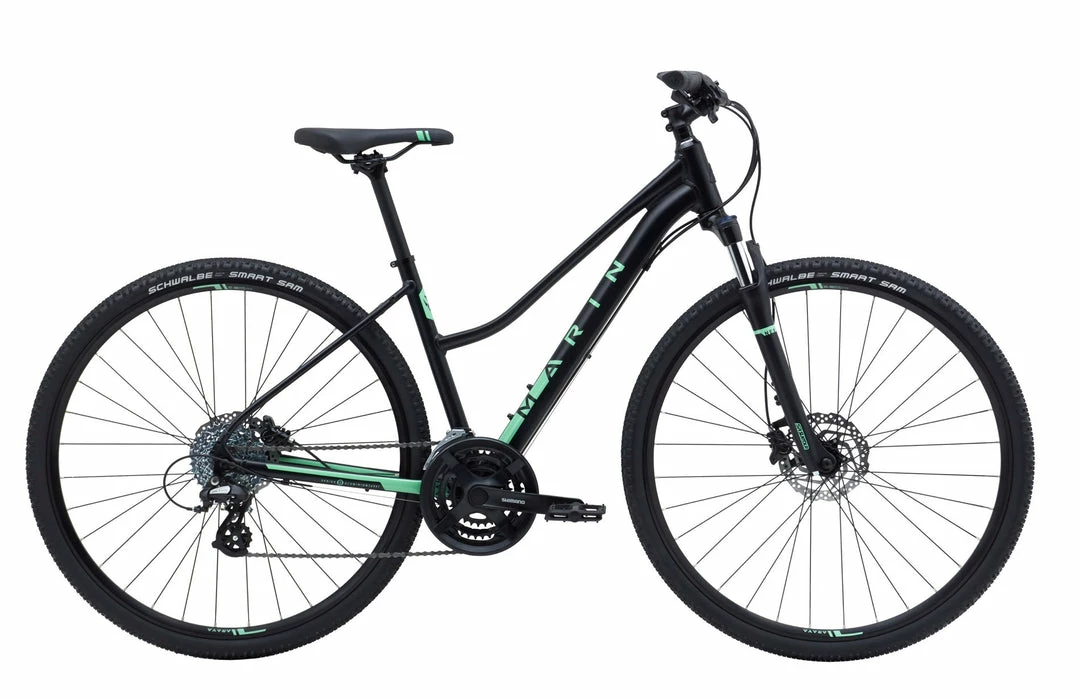 Marin San Anselmo DS2 Hybrid Bike Gloss Black/Cyan (2020) Bikes 1 Marin San Anselmo DS2 Hybrid Bike Gloss Black/Cyan (2020) Bikes