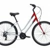 99bikes.co.nz Marin Stinson ST Hybrid Bike Silver/Maroon (2019)
