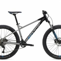 99bikes.co.nz Marin San Quentin 1 Hardtail Mountain Bike Gloss Grey/Black/Blue Decals (2020)