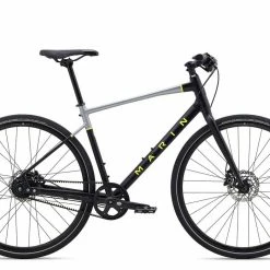 Bikes Marin Presidio 3 Belt Drive Commmuter Bike Satin Black/Charcoal/Yellow (2020)