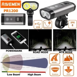 Bike Essentials Ravemen PR1200 USB Front Light 1200 Lumens 9 Bike Essentials Ravemen PR1200 USB Front Light 1200 Lumens