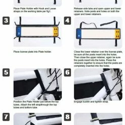 BNB License Plate Holder Velcro Car Racks & Transport