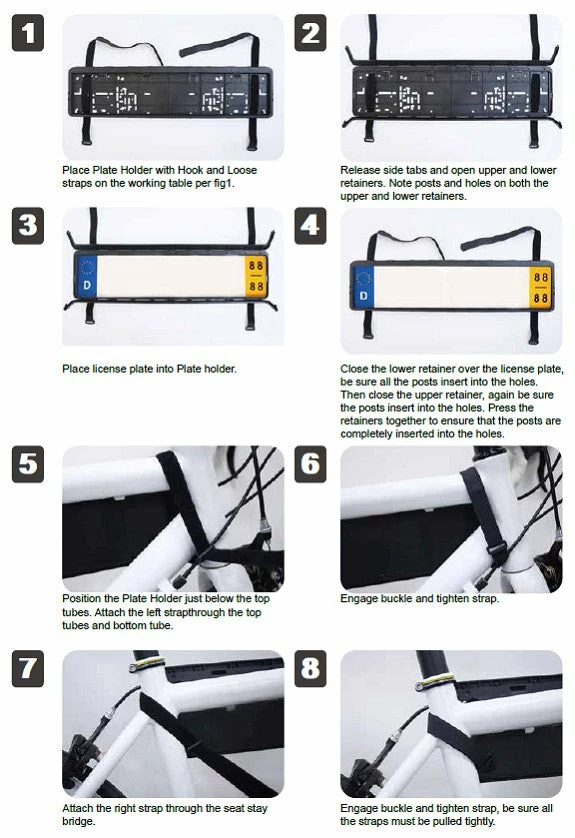 BNB License Plate Holder Velcro Car Racks & Transport 2 BNB License Plate Holder Velcro Car Racks & Transport