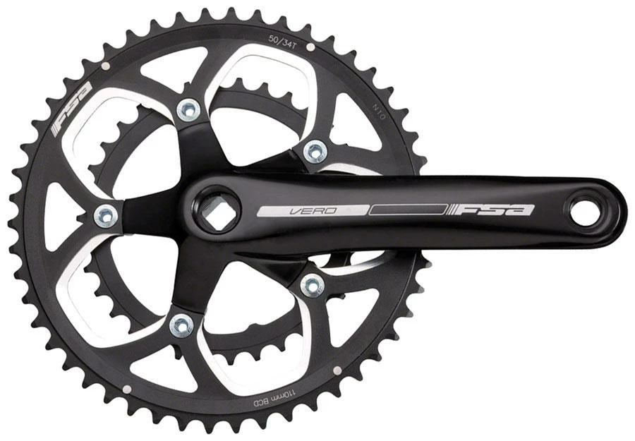 FSA Cranks 170 Vero Compact 34/50T Black Parts & Maintenance 1 FSA Cranks 170 Vero Compact 34/50T Black Parts & Maintenance