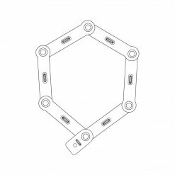 Abus Folding Key Lock Bordo UGrip 5700 100cm Black