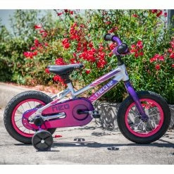 Apollo Neo 12" Kids Bike Brushed Alloy/Purple/Pink 7 Apollo Neo 12