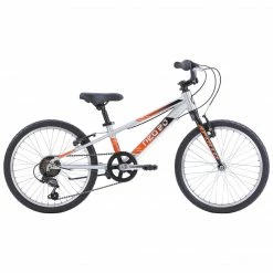 Bikes Apollo Neo 20" Kids Bike 6-Speed Brushed Alloy/Black/Orange