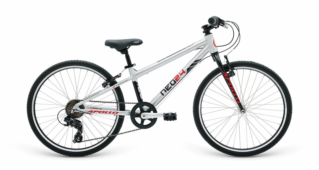 Bikes Apollo Neo Kids 24” Bike 7-Speed Alloy/Black/Red 1 Bikes Apollo Neo Kids 24” Bike 7-Speed Alloy/Black/Red