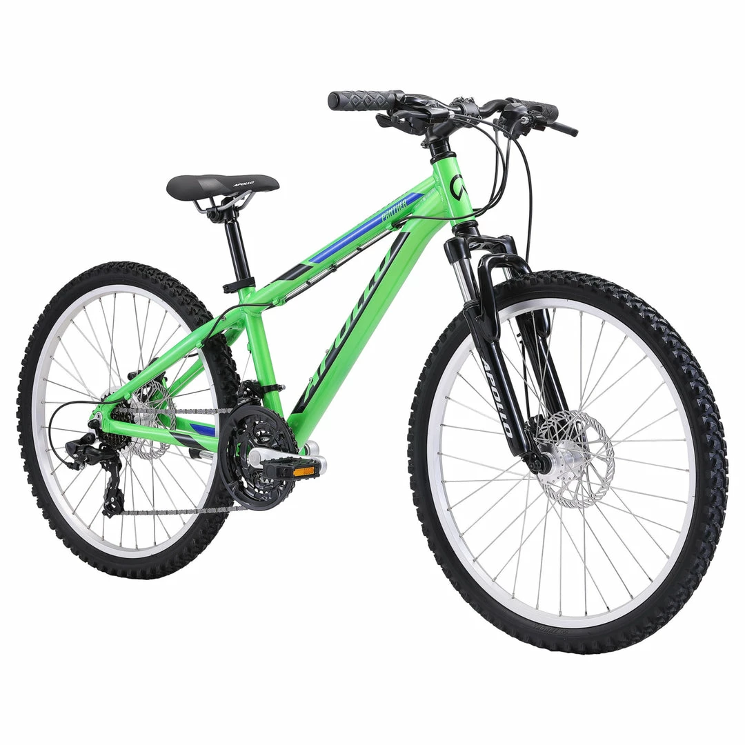 Apollo Panther 24" Kids Mountain Bike Green/Black 2 Apollo Panther 24" Kids Mountain Bike Green/Black