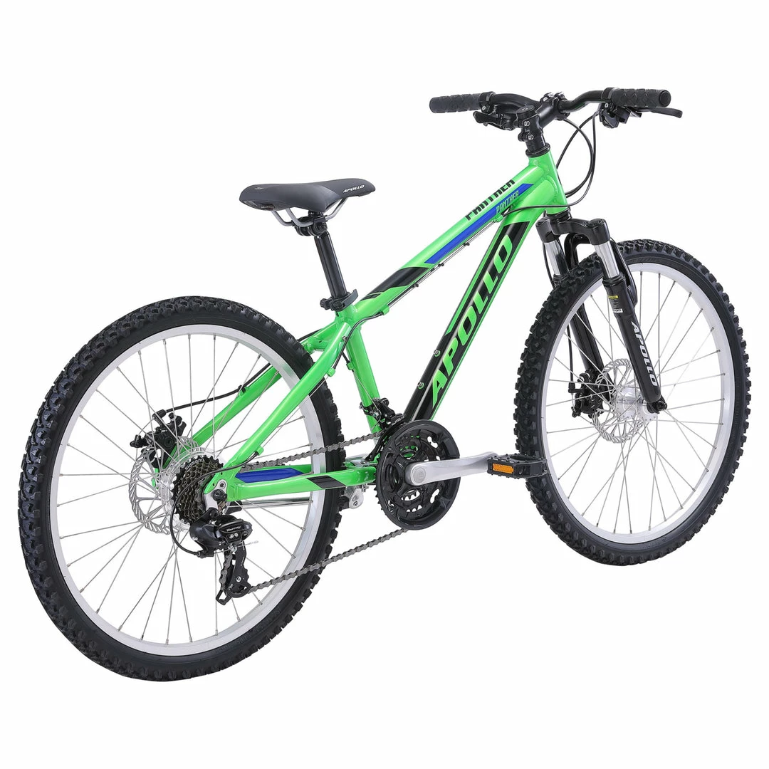 Apollo Panther 24" Kids Mountain Bike Green/Black 3 Apollo Panther 24" Kids Mountain Bike Green/Black