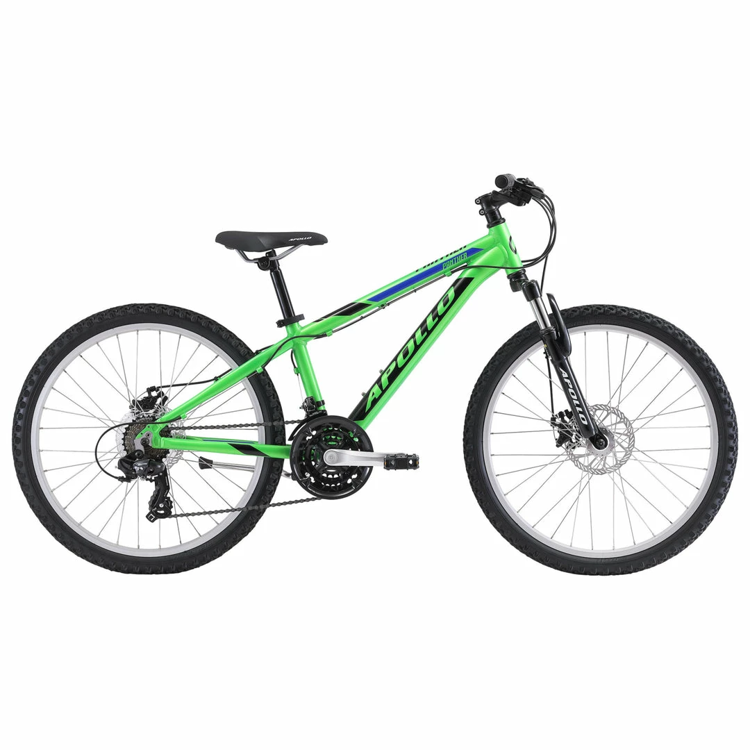 Apollo Panther 24" Kids Mountain Bike Green/Black 1 Apollo Panther 24" Kids Mountain Bike Green/Black