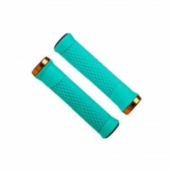 Parts & Maintenance BBB Python MTB Grips 142mm Mint With Copper Lockring