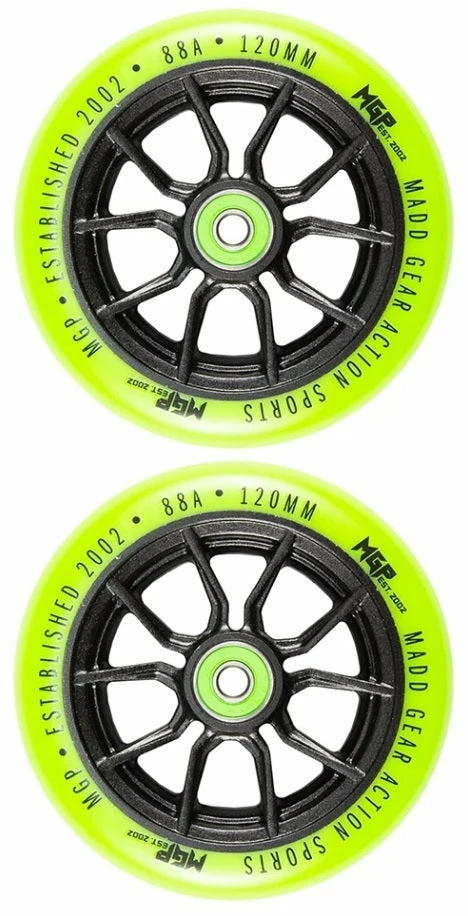 MGP Wheels 120mm Syndicate Green 2Pc Scooters 1 MGP Wheels 120mm Syndicate Green 2Pc Scooters