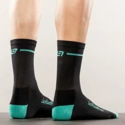 Apparel Bellwether Optime Socks Black/Aqua 6 Apparel Bellwether Optime Socks Black/Aqua