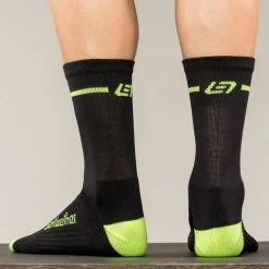 Apparel Bellwether Optime Socks Black/Hi Vis 5 Apparel Bellwether Optime Socks Black/Hi Vis