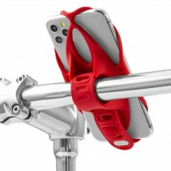 Bone Bike Tie 4 Smartphone Handlebar Holder 4.7'' To 7.2'' Red