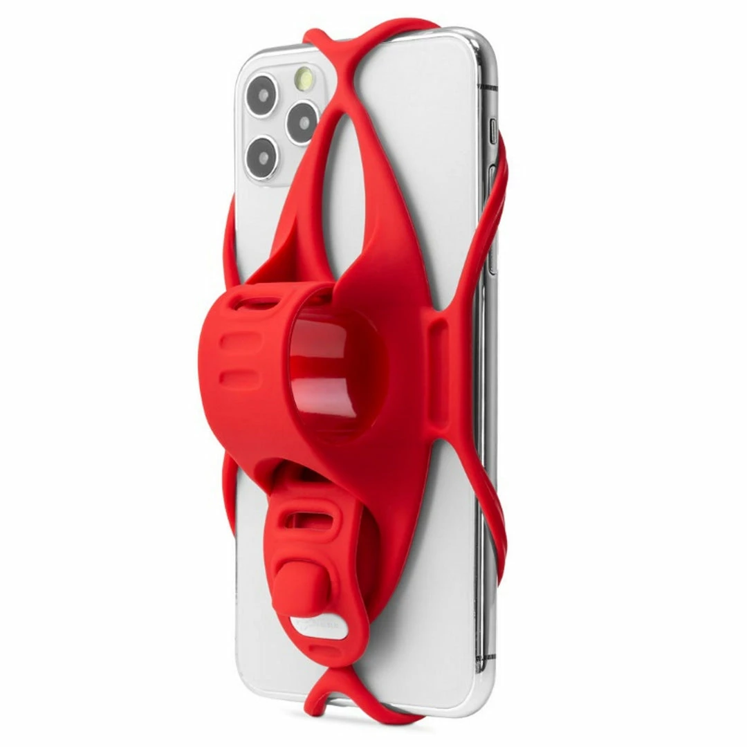 Bone Bike Tie 4 Smartphone Handlebar Holder 4.7'' To 7.2'' Red 2 Bone Bike Tie 4 Smartphone Handlebar Holder 4.7'' To 7.2'' Red