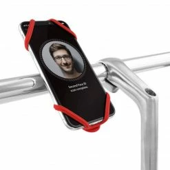 Bone Sport Biketie 2 Phone Holder H/Bar Red