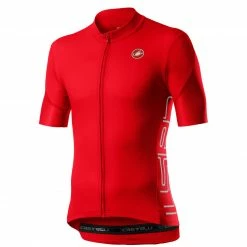 Apparel Castelli Entrata V Jersey Fiery Red