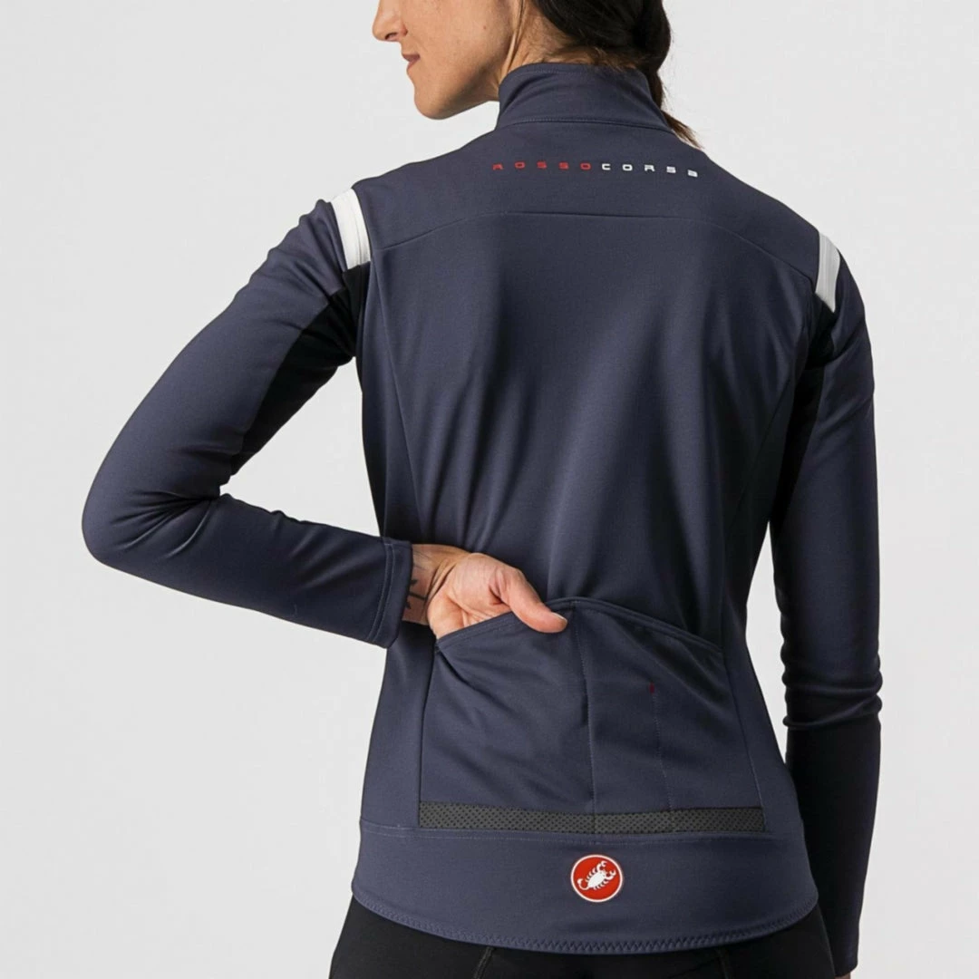 Castelli Perefetto Ros Women’s Long Sleeve Jacket Dark Steel Blue 5 Castelli Perefetto Ros Women’s Long Sleeve Jacket Dark Steel Blue