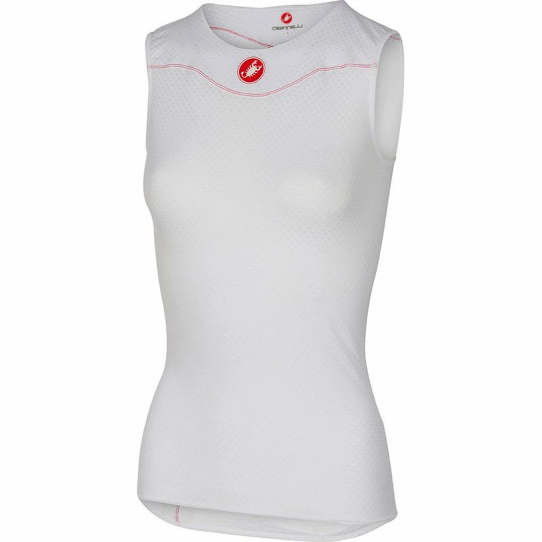 Castelli Pro Issue 2 Women's Sleeveless Base Layer White 1 Castelli Pro Issue 2 Women's Sleeveless Base Layer White