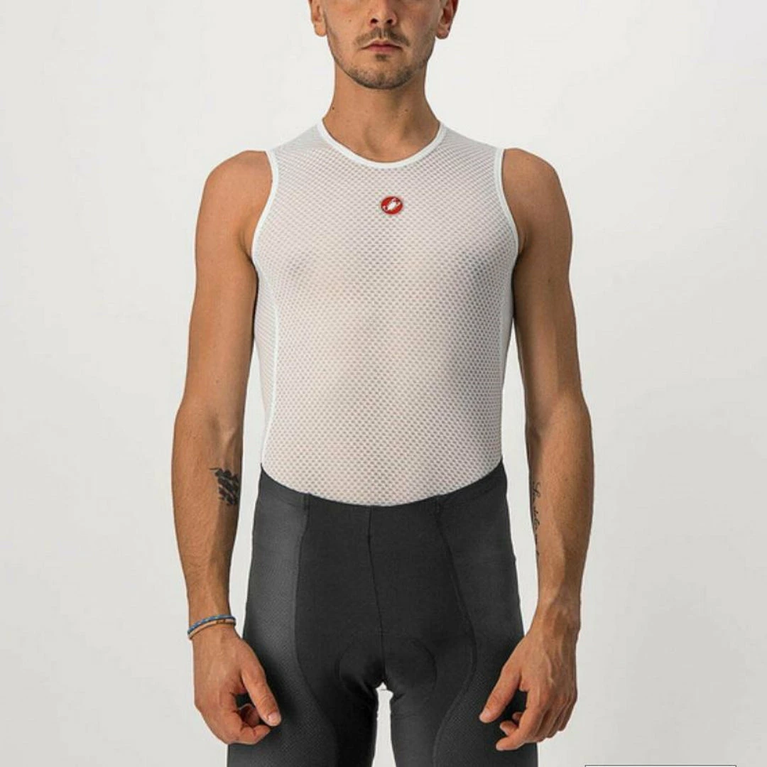 Apparel Castelli Pro Issue Sleeveless Baselayer Men’s White 2 Apparel Castelli Pro Issue Sleeveless Baselayer Men’s White