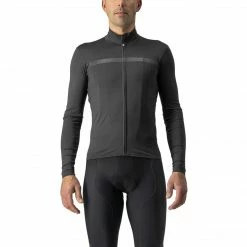 Apparel Castelli Pro Thermal Mid Long Sleeve Jersey Dark Grey