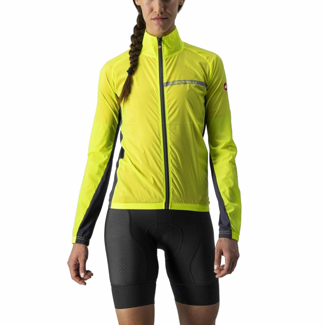Apparel Castelli Squadra Stretch Women’s Jacket Yellow 1 Apparel Castelli Squadra Stretch Women’s Jacket Yellow