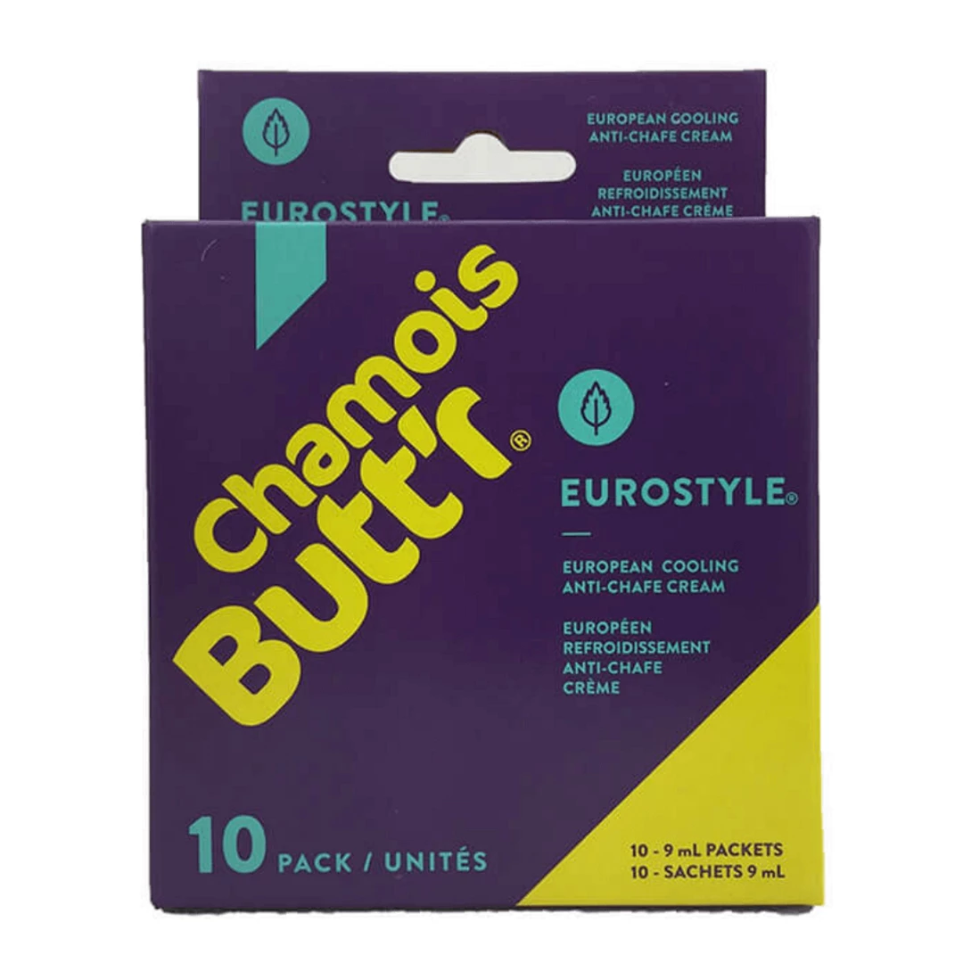 Chamois Butt'r Cream Eurostyle Pack Of 10 Single Serves (9ml Each) 1 Chamois Butt'r Cream Eurostyle Pack Of 10 Single Serves (9ml Each)
