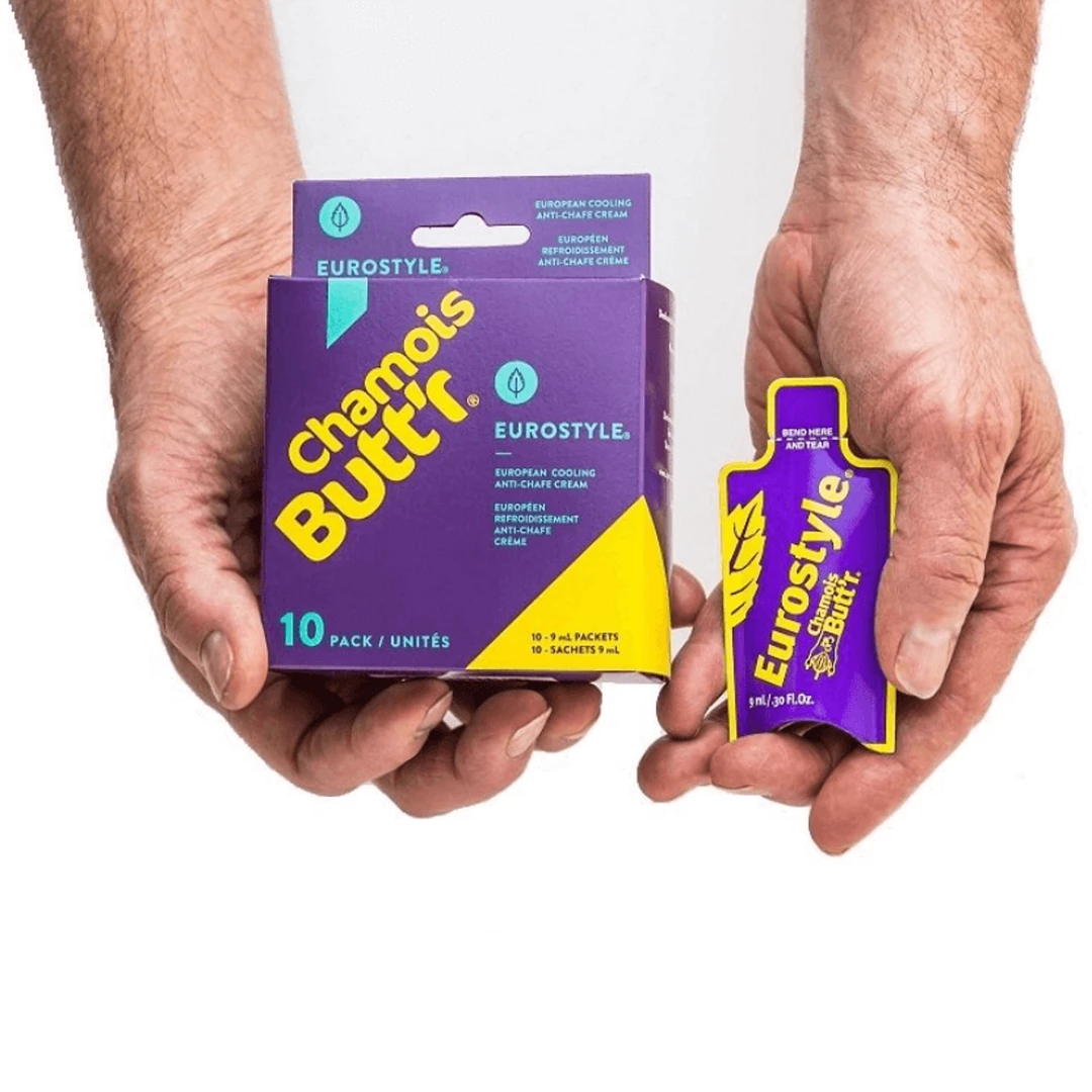 Chamois Butt'r Cream Eurostyle Pack Of 10 Single Serves (9ml Each) 2 Chamois Butt'r Cream Eurostyle Pack Of 10 Single Serves (9ml Each)