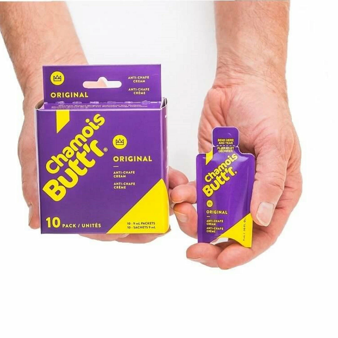Chamois Butt'r Cream Original Pack Of 10 Single Serves (9ml Each) 2 Chamois Butt'r Cream Original Pack Of 10 Single Serves (9ml Each)