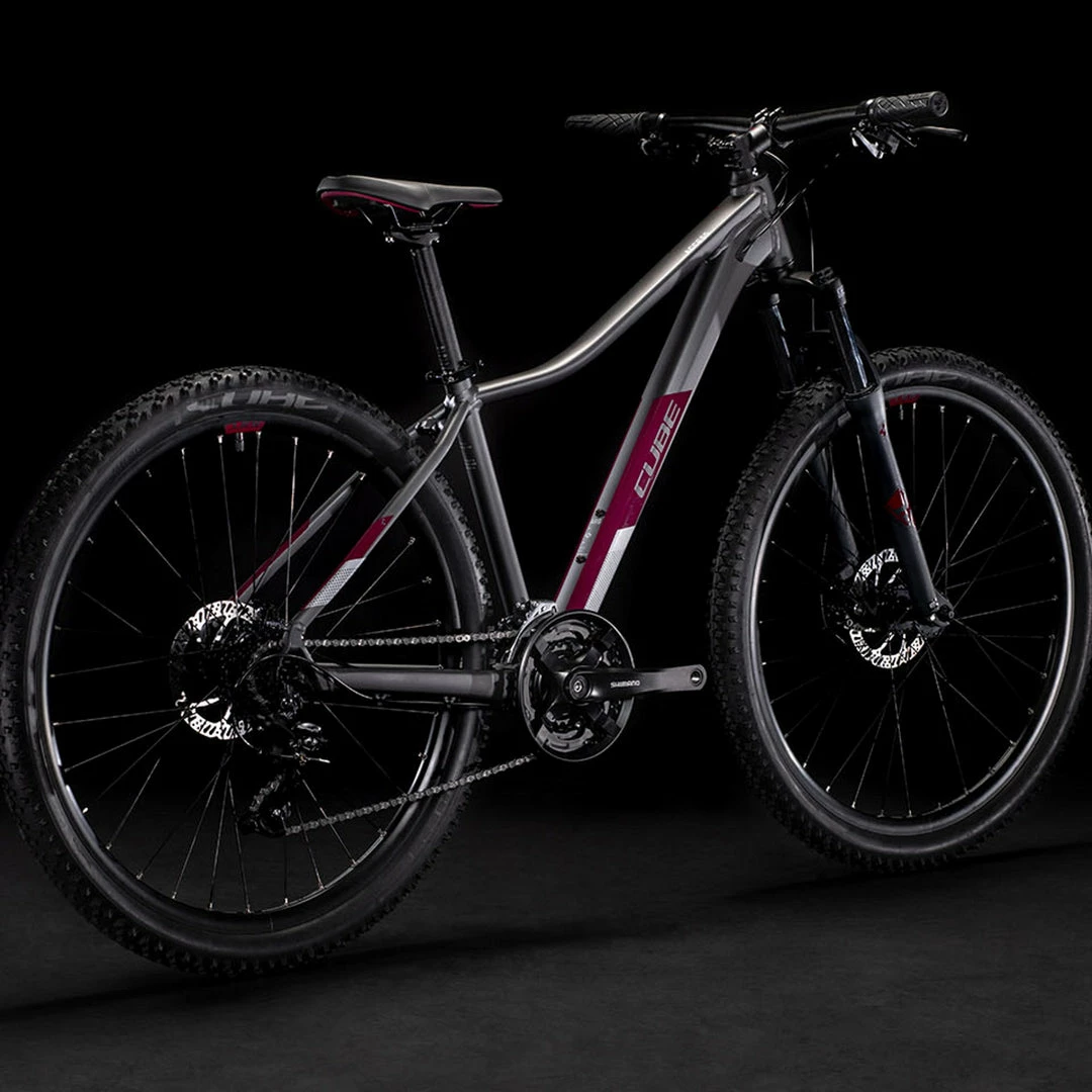 Cube Access Women’s Hardtail Mountain Bike Grey 'n' Berry (2021) Bikes 2 Cube Access Women’s Hardtail Mountain Bike Grey 'n' Berry (2021) Bikes