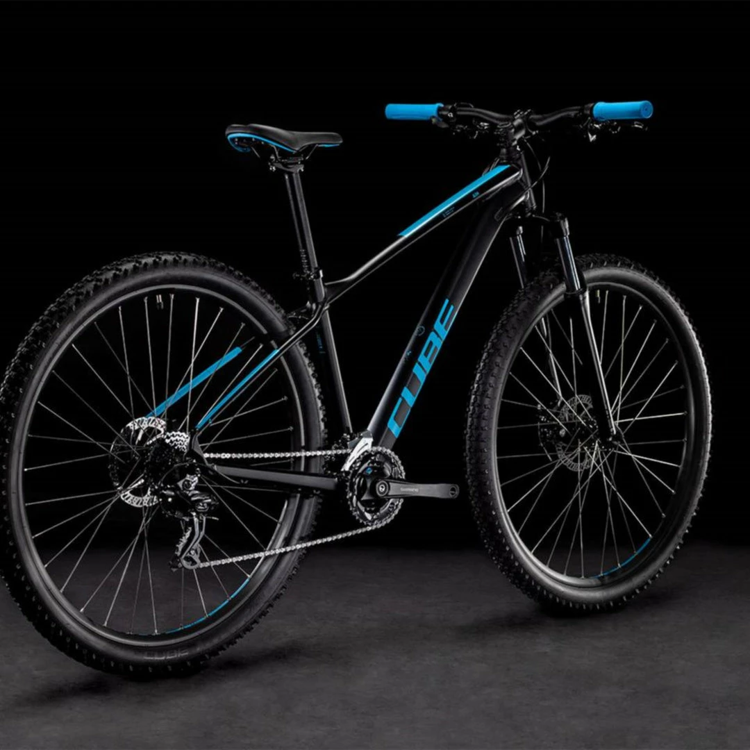 Cube Aim Hardtail Mountain Bike Black 'n' Blue (2022) 2 Cube Aim Hardtail Mountain Bike Black 'n' Blue (2022)