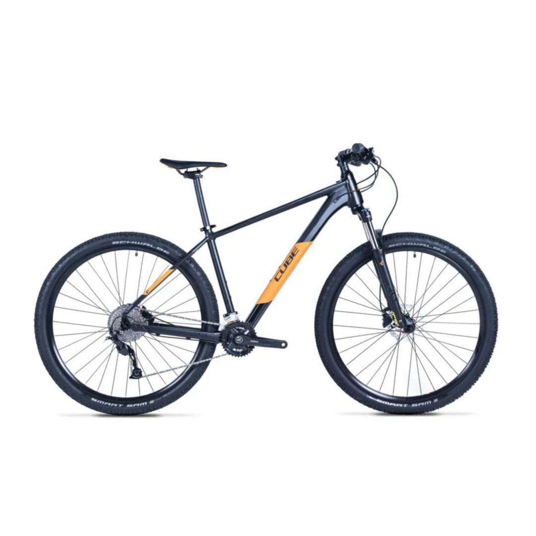 Cube Aim SL Hardtail Mountain Bike Black 'n' Orange (2021) Bikes 1 Cube Aim SL Hardtail Mountain Bike Black 'n' Orange (2021) Bikes