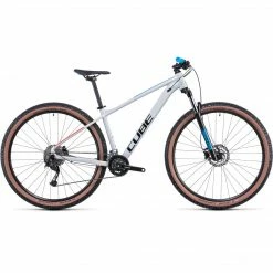 Bikes Cube Aim SL Hardtail Mountain Bike Prismagrey 'n' Blue 'n' Red (2022)