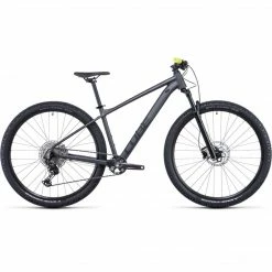 Cube Attention SL Hardtail Mountain Bike Grey 'n' Lime (2022) Bikes
