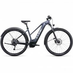Cube Reaction Hybrid Performance 500 Allroad Electric Bike 504Wh Battery Metallic Grey 'n' White Trapeze (2022)