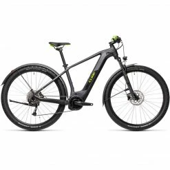 Cube Reaction Hybrid Performance Allroad Electric Bike 500wh Battery Iridium 'n' Green (2021) Bikes